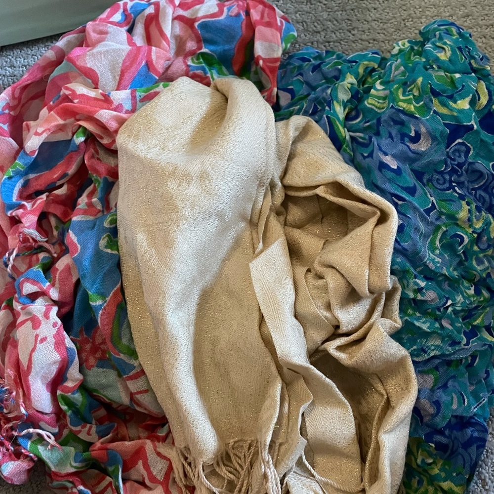Three Lilly Pulitzer scarves